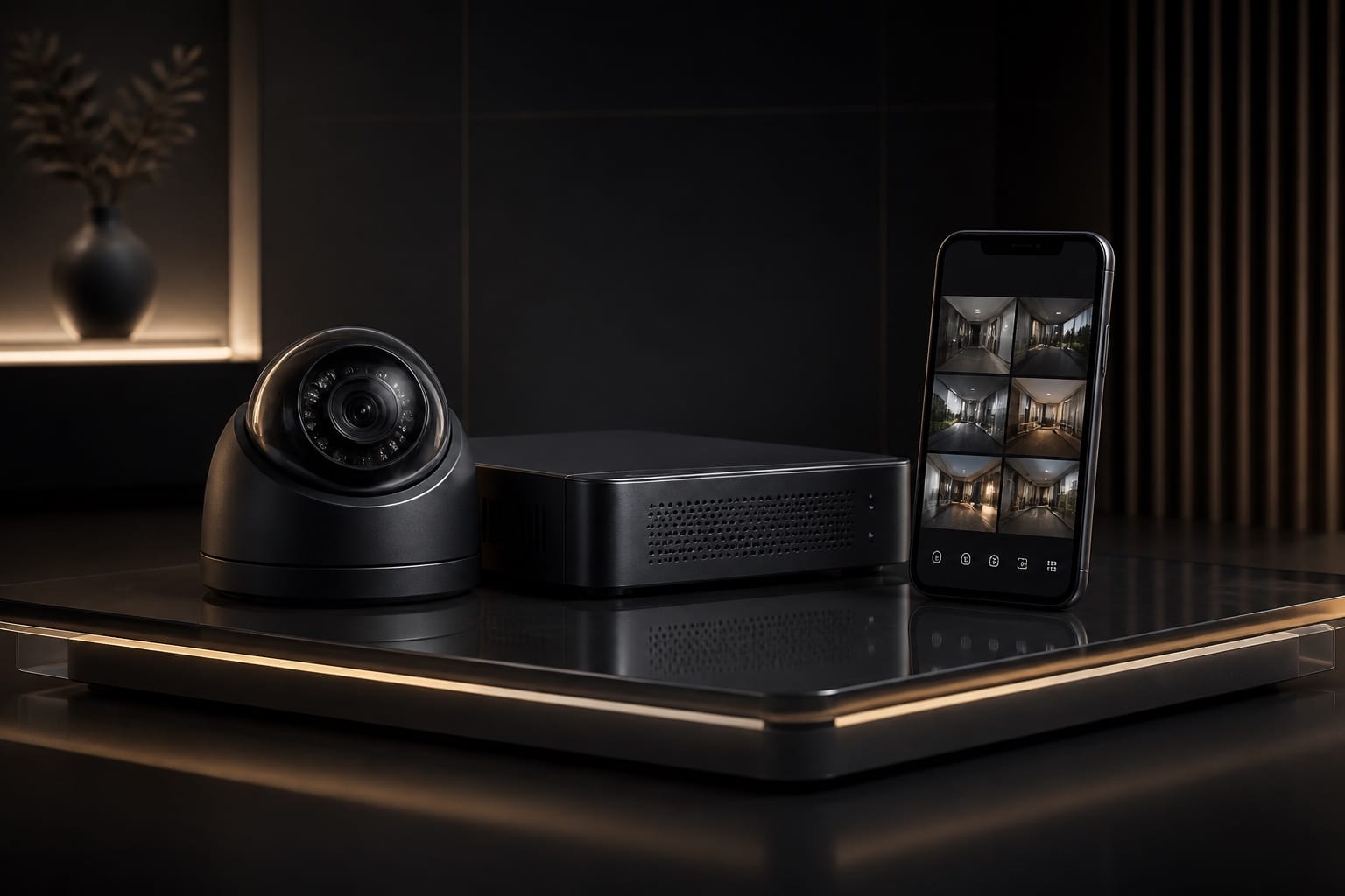 Cloud security camera system with mobile remote viewing and recording